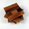 Stack of Mixed Hardwood End Grain Coasters